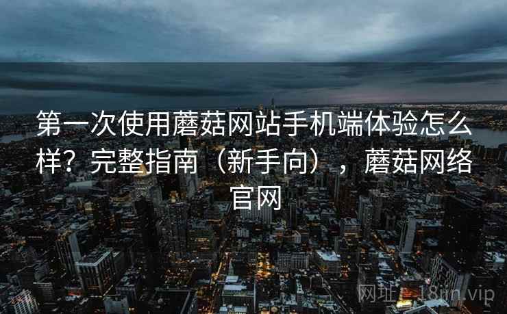 第一次使用蘑菇网站手机端体验怎么样？完整指南（新手向），蘑菇网络官网