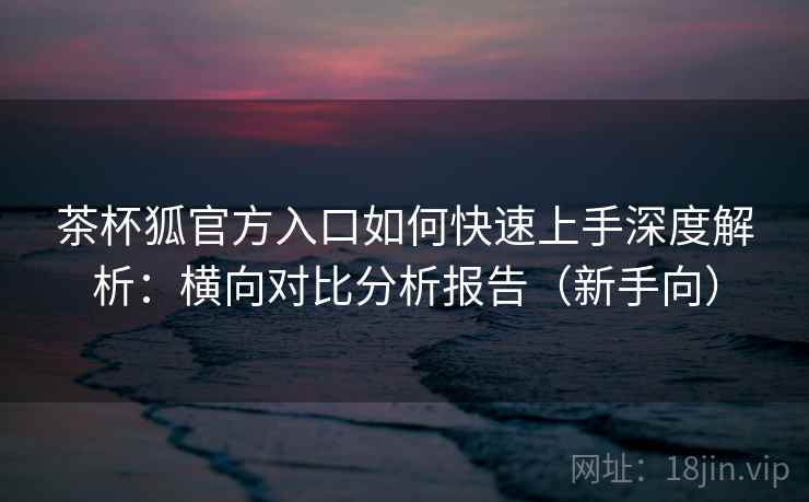 茶杯狐官方入口如何快速上手深度解析：横向对比分析报告（新手向）