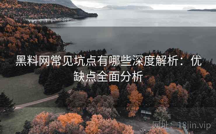 黑料网常见坑点有哪些深度解析:优缺点全面分析 黑料网常见坑点有哪些深度解析:优缺点全面分析